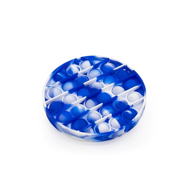 Bubble Sensory Fidget Toy for Autism, Special Needs, Anxiety Relief and Stress Relief with Blue and White Tye dye Colors