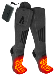 ActionHeat Wool 3.7V Rechargeable Heated Socks 2.0 with Remote