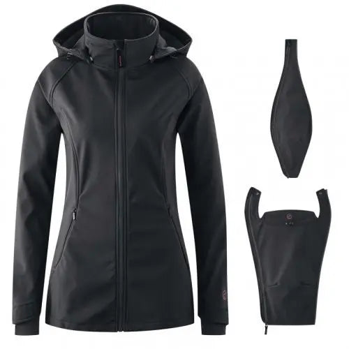 Mamalila Allrounder Black Softshell Maternity and Babywearing Jacket