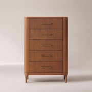 Ava 36" Ash Wood 5-Drawer Chest