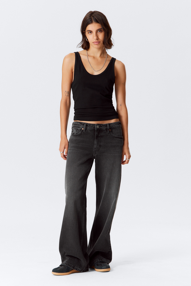 Imoo Low Rise Loose Wide Leg Jeans