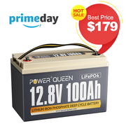 ⚡[Final $179]⚡Power Queen 12V 100Ah Group 31 Deep Cycle Lithium Battery