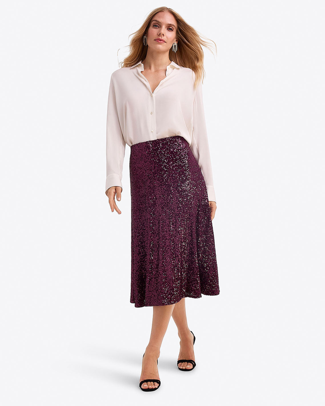 Midi Skirt in Sequins