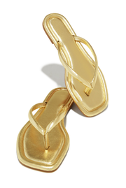 Slip Into Sunshine Thong Sandals - Gold