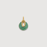 Gold Vermeil Kate Young Gemstone Pendant - Green Aventurine