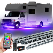 AURA PRO RV LED Aluminum Underglow Lighting Kit - Bluetooth Enabled APP Full Color Spectrum