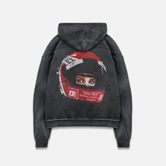 DR1 Helmet Washed Black Hoodie