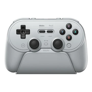 8Bitdo Pro 3 Tri-mode Gaming Controller with Charging Dock Hall Effect Triggers TMR Joystick for Switch 2 PC Steam Android iOS Gaming Gamepad