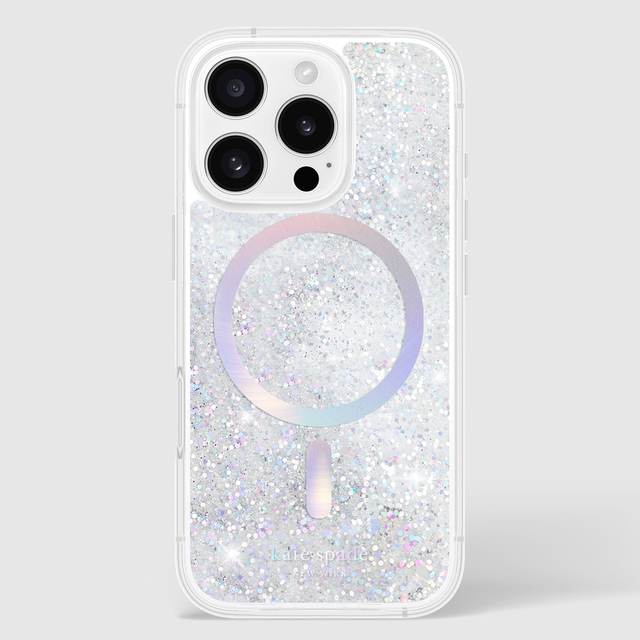 kate spade new york Liquid Glitter Opal Iridescent MagSafe - iPhone 16 Pro