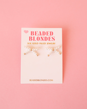 Pearl Bow Earrings