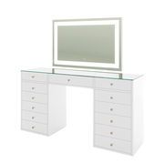 Adeline LED Mirror Storage Dressing Table