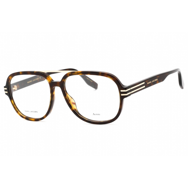 Marc Jacobs Men's Eyeglasses - Havana Full Rim Rectangular Frame | MARC 638 0086 00