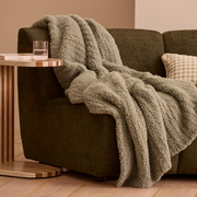 Munich Sage Feather Yarn Throw