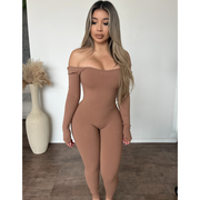 Ashley Open Back Jumpsuit (Nude)