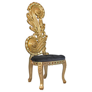 Fascia di Fiori (Band of Flowers) Gilded Italian-Style Accent Chair