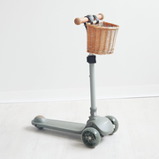 3 Wheel Scooter w/ Wicker Basket