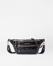 Black Lacquer Small Crosby Crossbody Sling