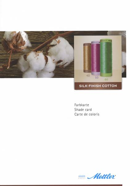 Mettler Silk Finish Cotton Quilting Real Thread Chart