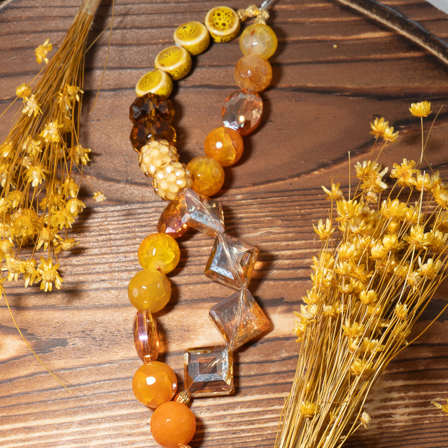 Bead Strand Duo in Harvest Gold