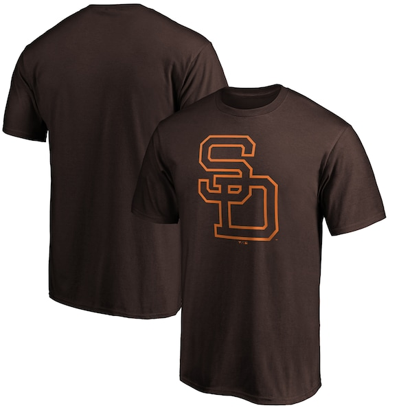 Men's San Diego Padres Brown Cooperstown Collection Huntington Logo T-Shirt