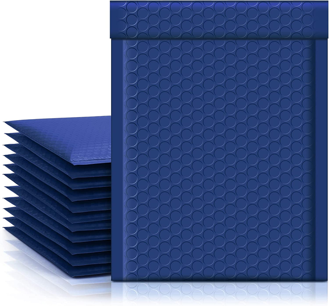 6x10 Bubble Mailer #0 | Usable Size 6x9"| Navy blue