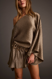 Kahlo Gunmetal Mini Dress