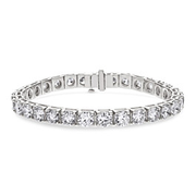 20 ct. tw. Round Tennis Bracelet in 14K White Gold