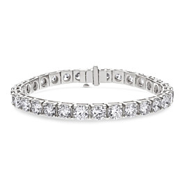 20 ct. tw. Round Tennis Bracelet in 14K White Gold