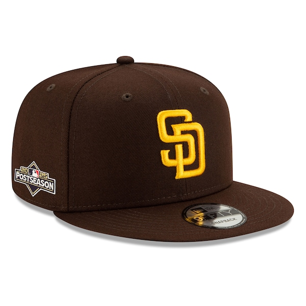 New Era San Diego Padres Brown 2025 MLB Postseason Side Patch 9FIFTY Snapback Hat