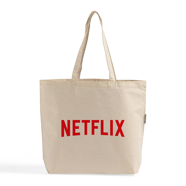 Organic Over-the-Shoulder Custom Tote Bag with Your Logo