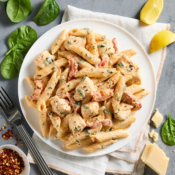 Creamy Chicken Stroganoff With Fettuccine