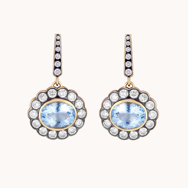 Alexandra Earrings Aquamarine