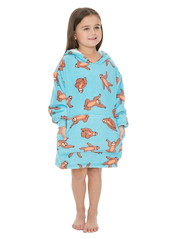 Oversized Hoodie Blanket Sloth Print
