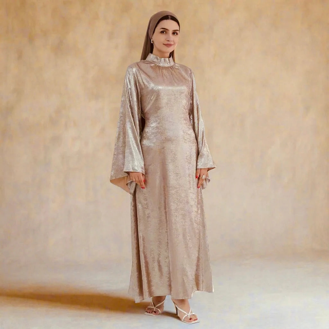 Shimmer Butterfly Abaya-CLEARANCE