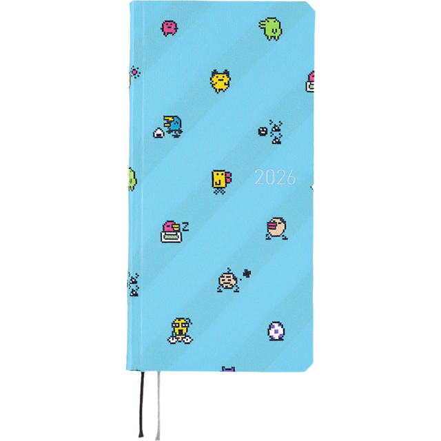 Hobonichi Light Hard Cover English Book - Tamagotchi: Our Tamagotchi - Tall & Slim (Weeks - January Start)