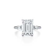 Chelsea Baguette Three Stone Lab Diamond Engagement Ring