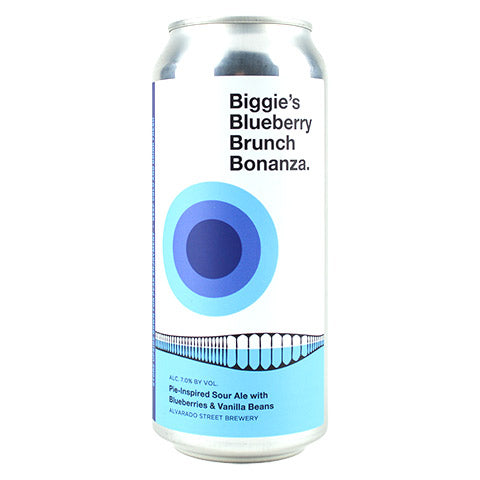 Alvarado Street Biggie's Blueberry Brunch Bonanza Imperial Sour with Blueberries & Vanilla Beans