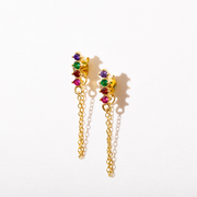 Rainbow Chain Studs
