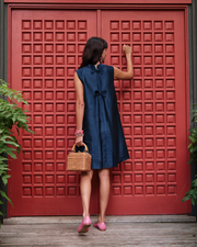 Sleeveless Diplomat Mini Dress Navy