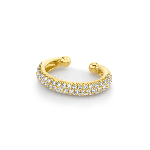 READY TO SHIP DIAMOND JUMBO PAVE EAR CUFF