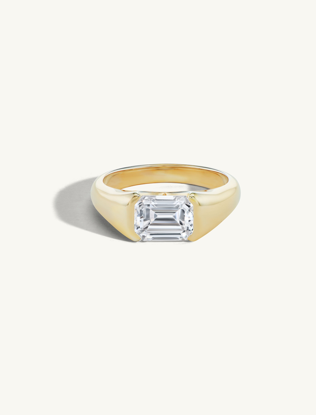 Emerald Cut Signet Ring