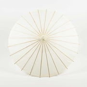 28" Beige/Ivory Paper Parasol Umbrella