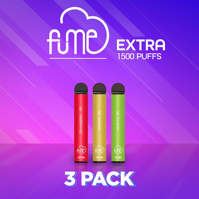 Fume Extra Disposable Vape 1500 Puffs - 3 Pack