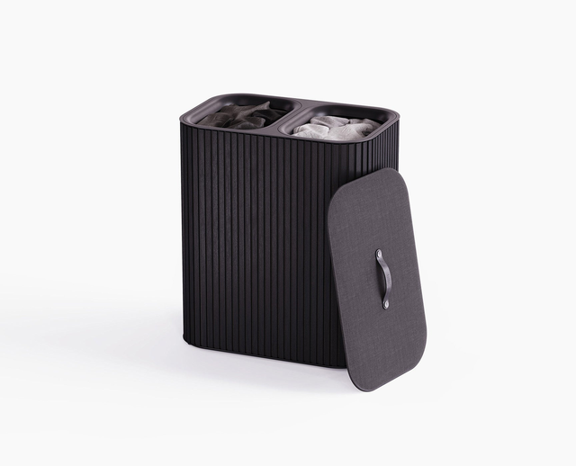 Tota Luxe 90L Black Laundry Separation Basket