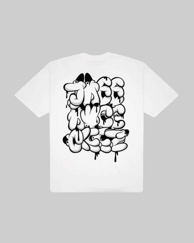 Driple Stack Jabbawockeez Tee White