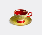 'Grandma' espresso cup and saucer, set of four