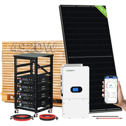 ECO-WORTHY Home Hybrid Solar Power System: 10KW GROWATT 120V/240V Output+ 20.48kWh Lithium Battery (4*48v 100Ah)+ 4920W Solar Panel (12*410W)