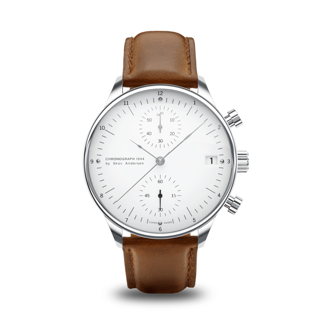 1844 Chronograph, Steel / White
