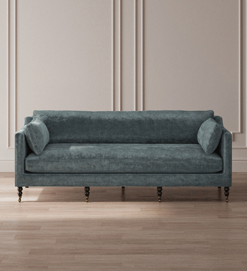 Rex Coastal Light Brown Oak Wood Platform Bed - Queen