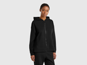 100% cotton sweatshirt with zip and hood